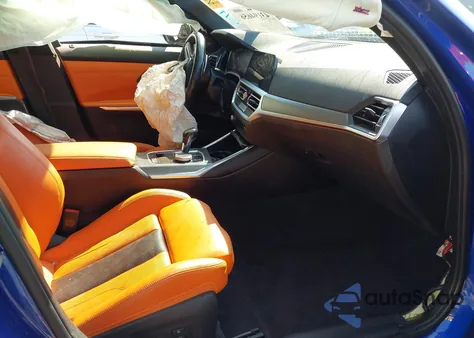 2022 BMW M3 Competition из США, поврежденный, VIN WBS33AY09NFL93279